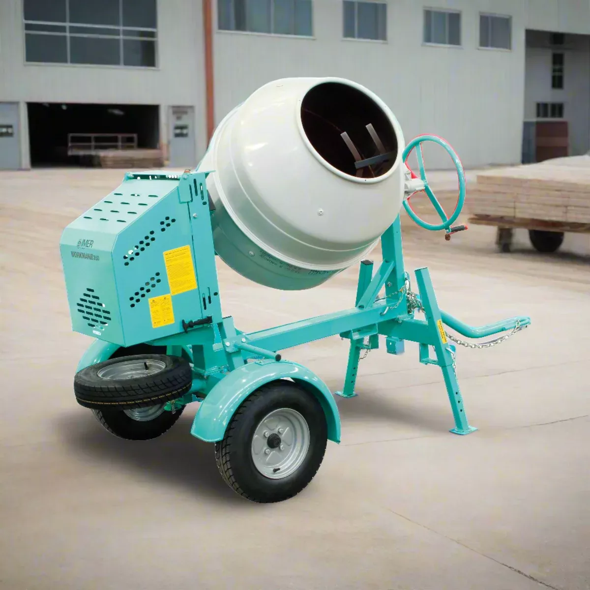 Towable Multi-Mixer | 1.5 HP | Steel Drum | IMER Workman II 350 – 1105862