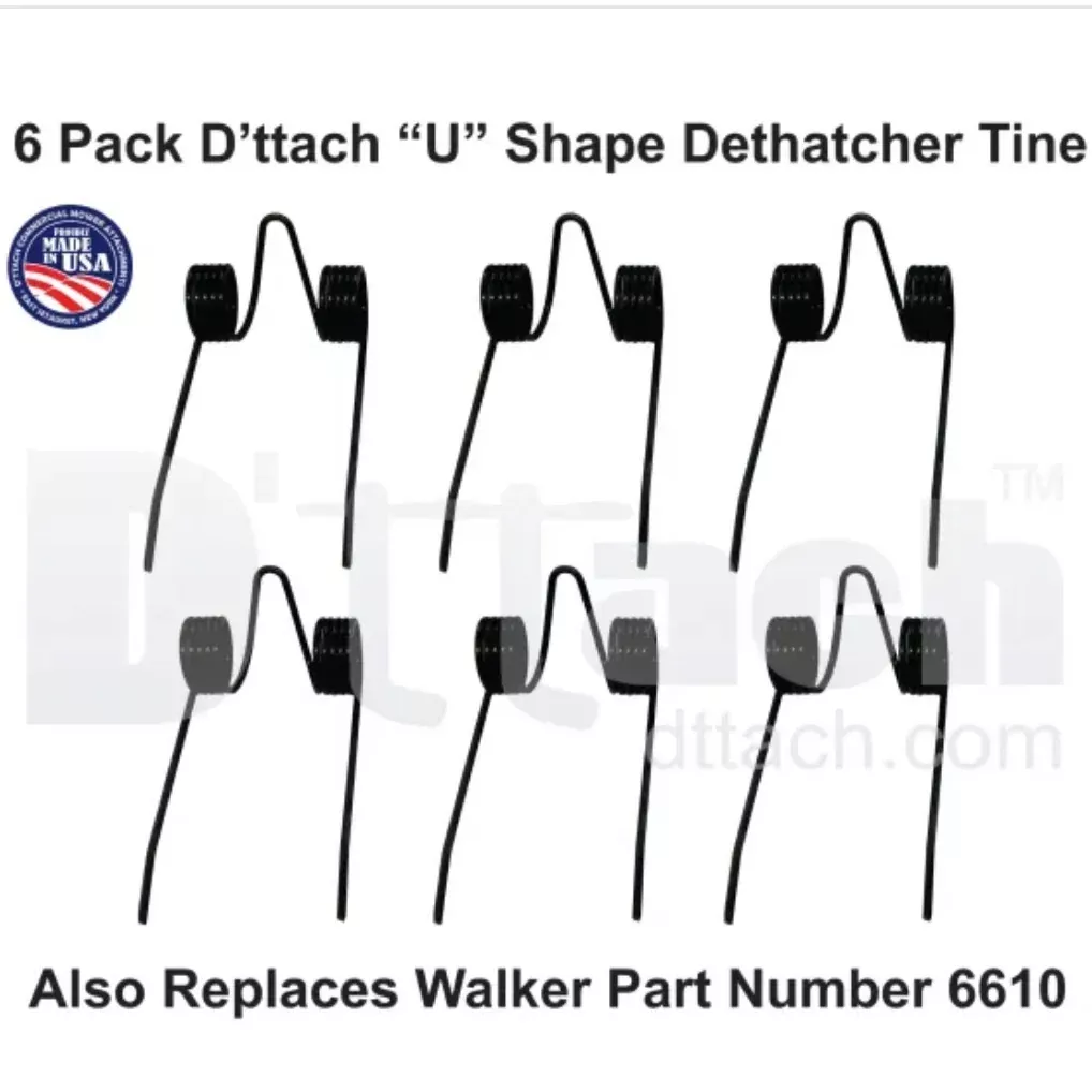 U Shape Dethatcher Tine D'ttach 69860001/ Walker 6610