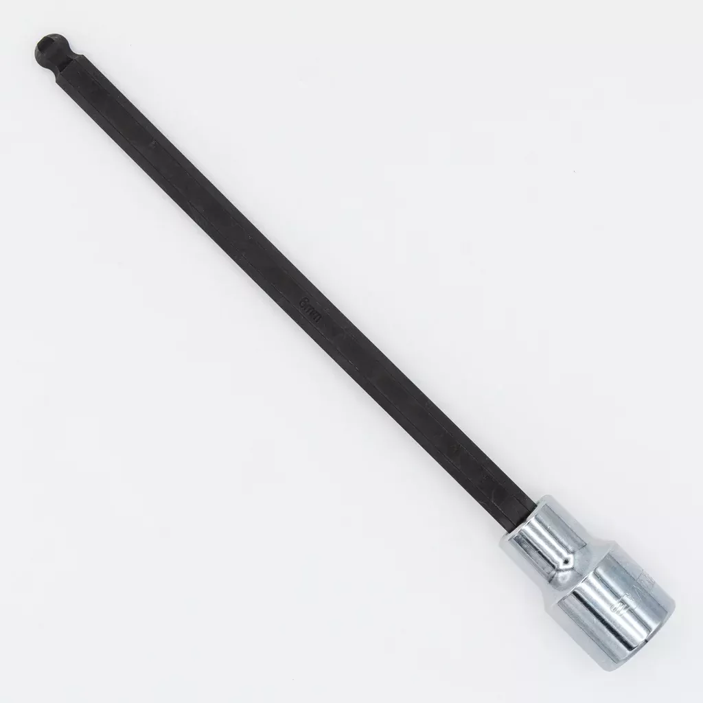 Vim Tools HXLM106B Hex 6MM Ball-End 6″ Socket Bit, 3/8″ Square Drive