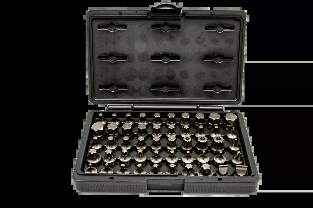 Vim Tools IMPACT50 Impact Master Set (50pc) includes Stubby (Half Cut) Torx, Torx Plus, Metric Hex, SAE Hex, XZN Triple Square, Flat Head, Phillips Drivers, 3/8″ Sq. Drive