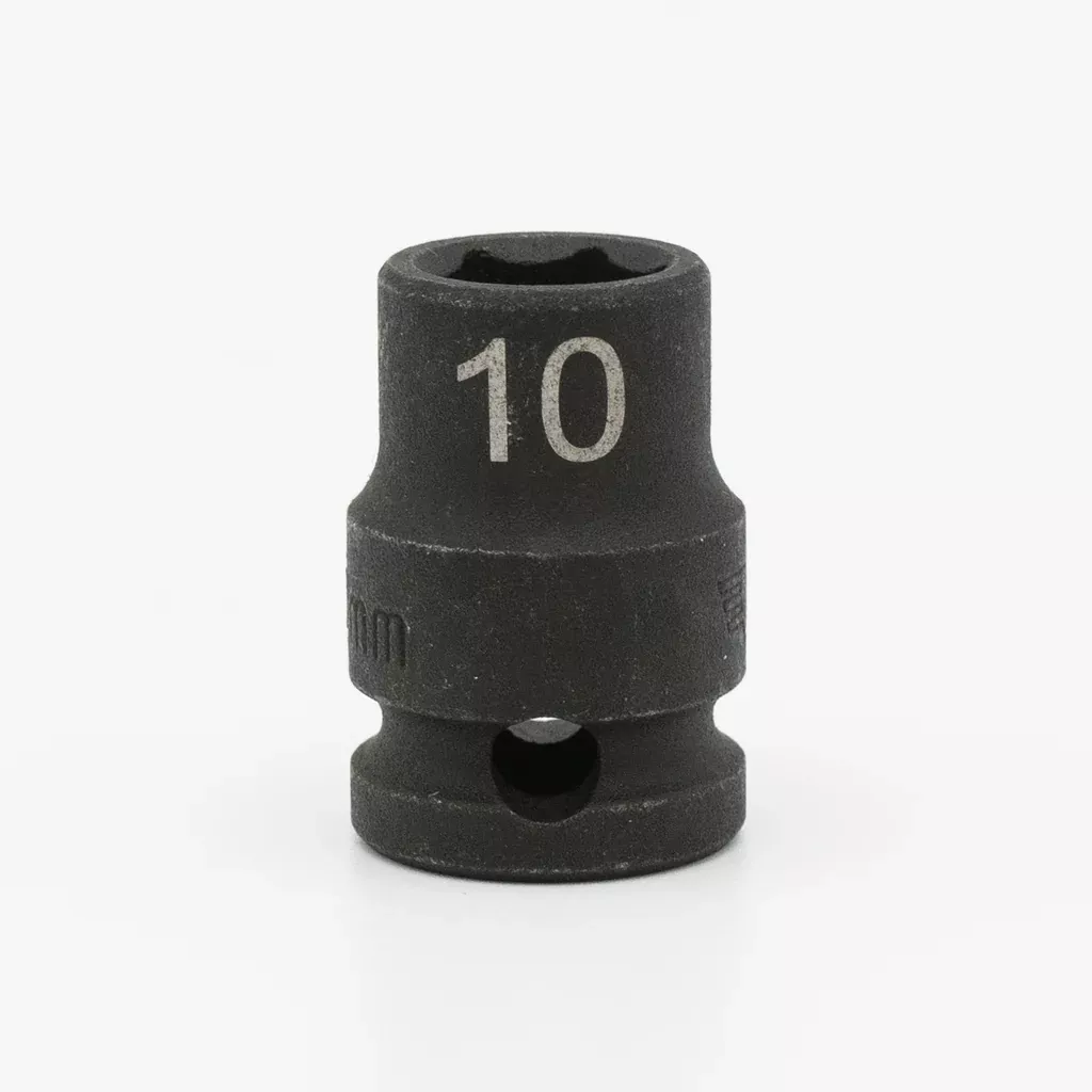 Vim Tools IMPM610 Metric 10mm 6-Point CR-MO Impact Socket, 3/8″ Square Drive