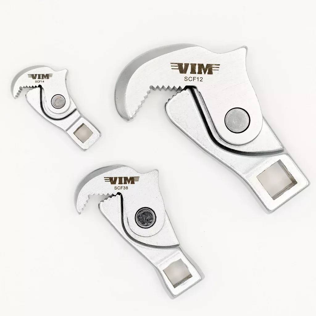 Vim Tools SCF100Set of 1/4″, 3/8″, 1/2″ Drive Spring-Loaded Crowfoot Multi Wrenches 3 Pieces