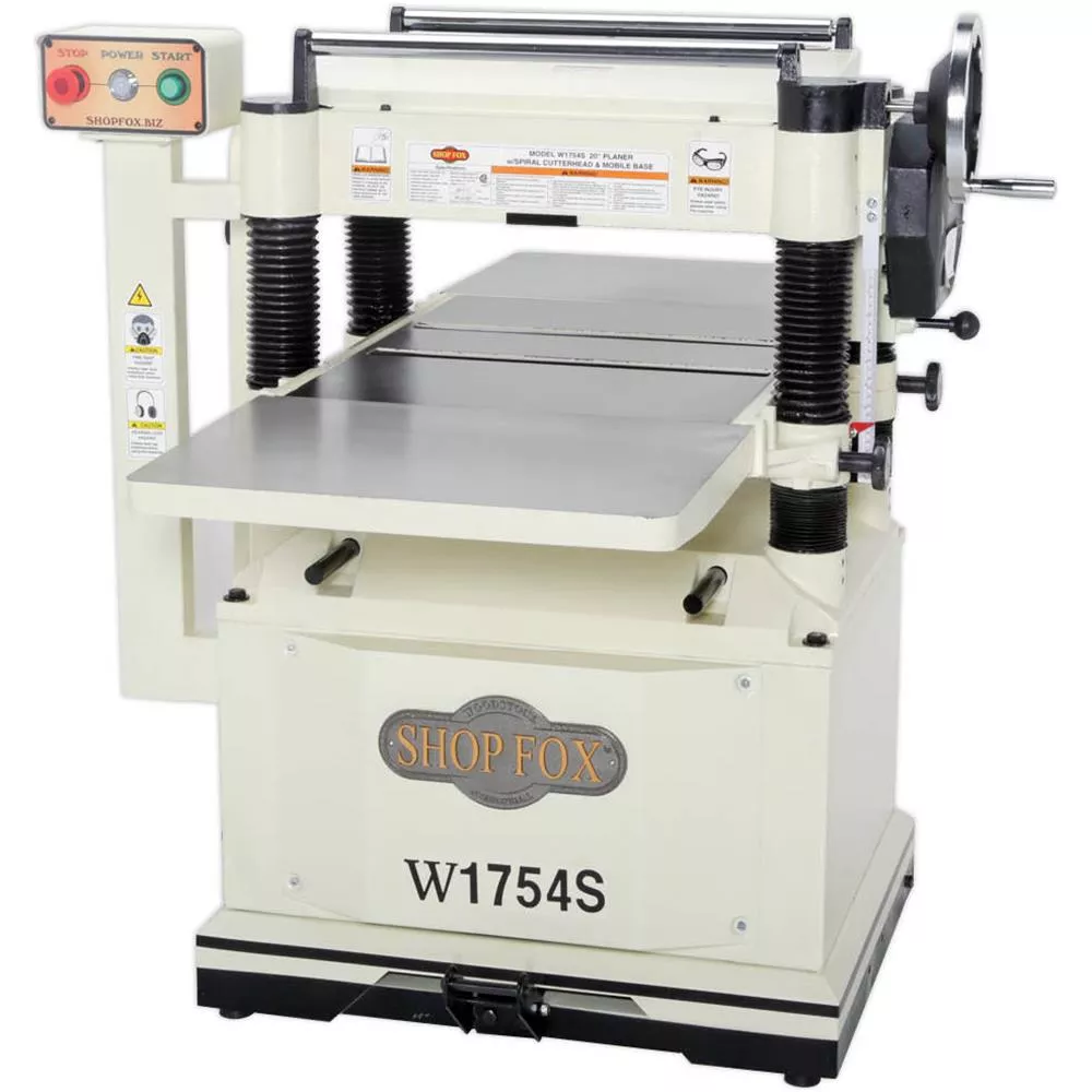 W1754S—20″ Planer with Built in Mobile Base and Spiral Cutterhead