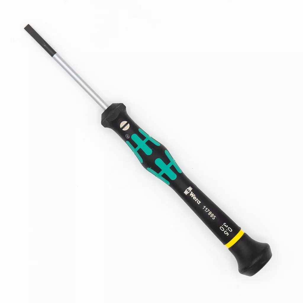 Wera 117995 Slotted 3mm (1/8″) x 2″ (50mm) Kraftform Micro Electronics Precision Screwdriver