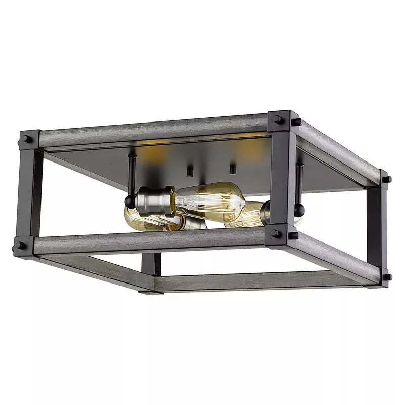 Z-Lite 472F3S – Kirkland 3 Light 16″ Flush Mount
