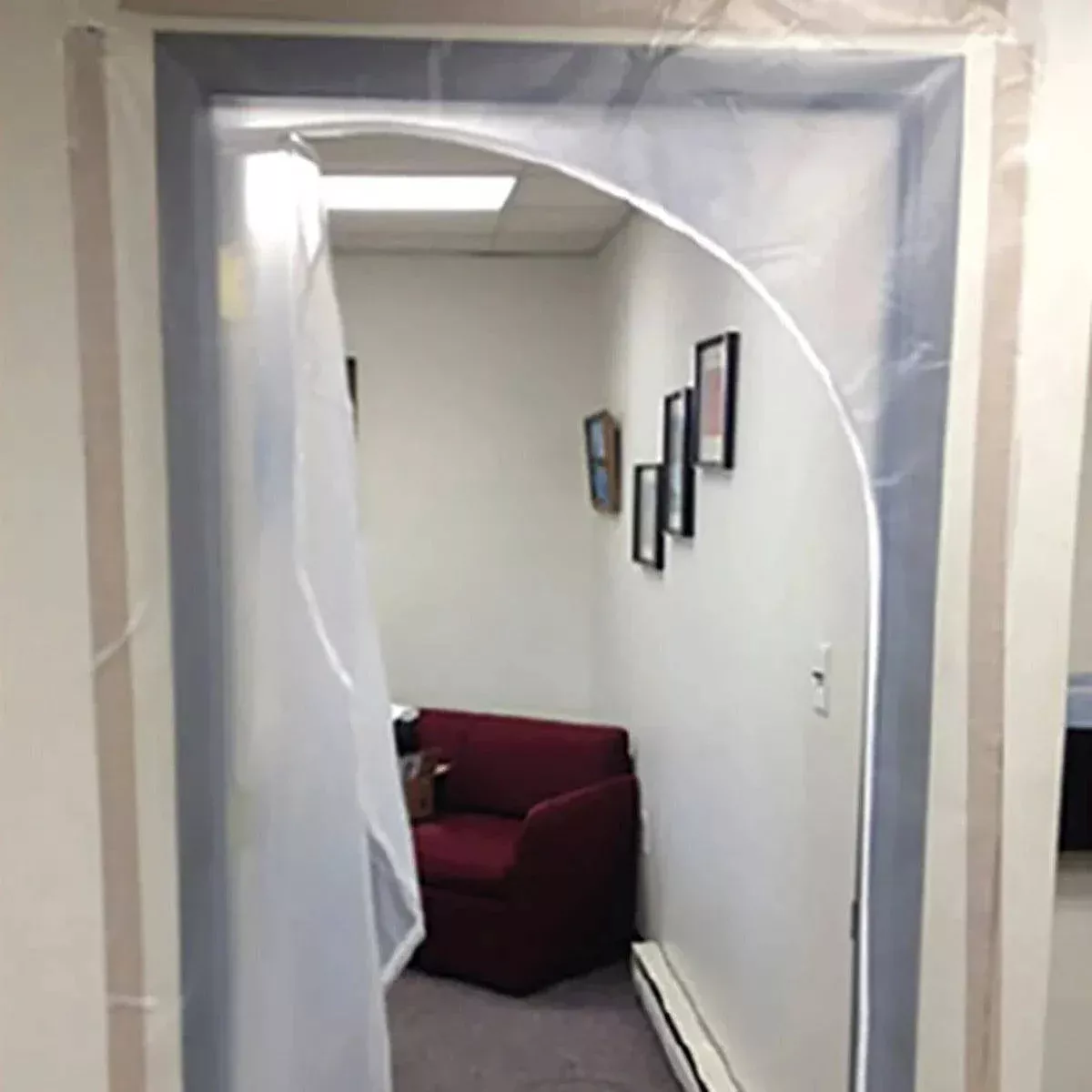 Zip-Up Fire Retardant Containment Zipper Door