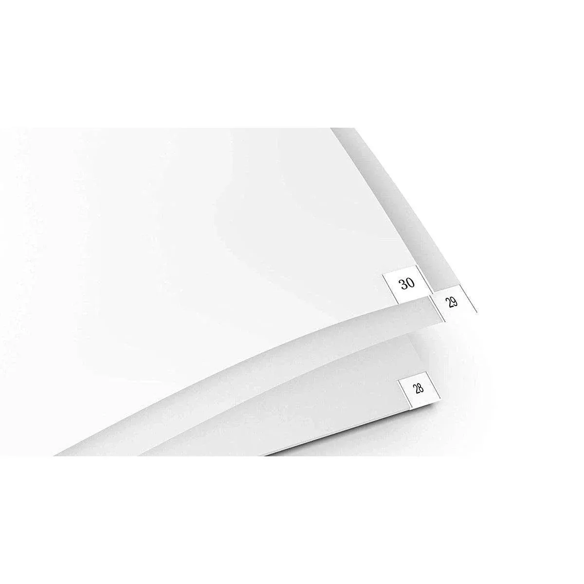 Zip-Up Tacky White Mats, 4 Pack